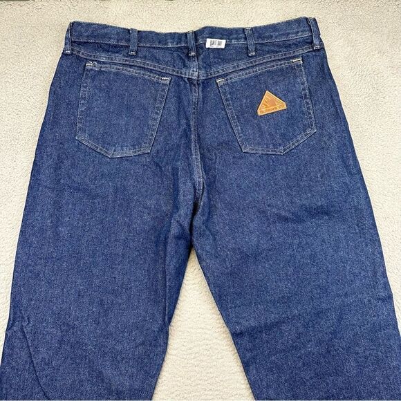 Bulwark FR Jeans Mens 40x34 Blue Denim Flame Resistant Work Wear Straight Casual - Picture 5 of 13